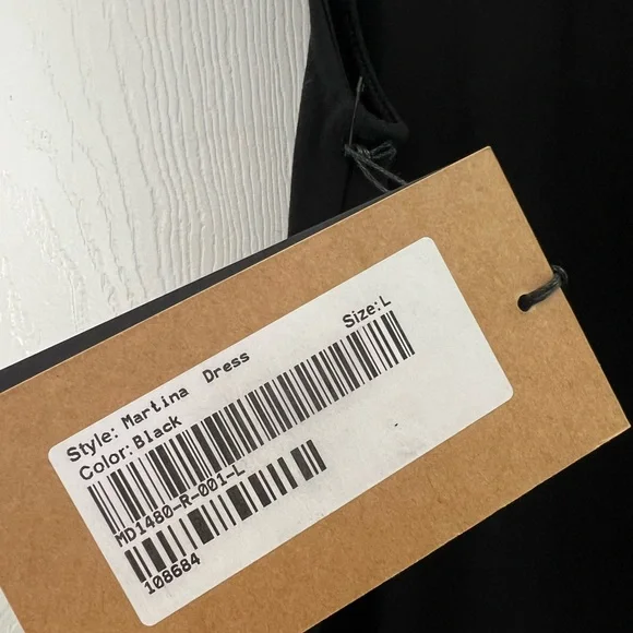 NWT Marcella Elegant Black One-Shoulder Maxi Dress Sz L Cocktail Evening Party - Picture 7 of 14